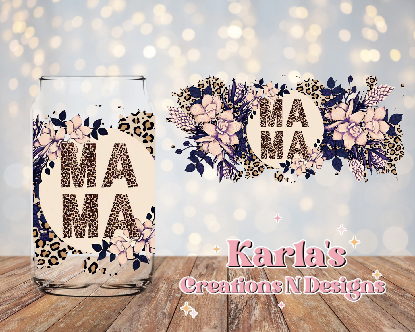 Mama UV DTF 16 oz cup wrap