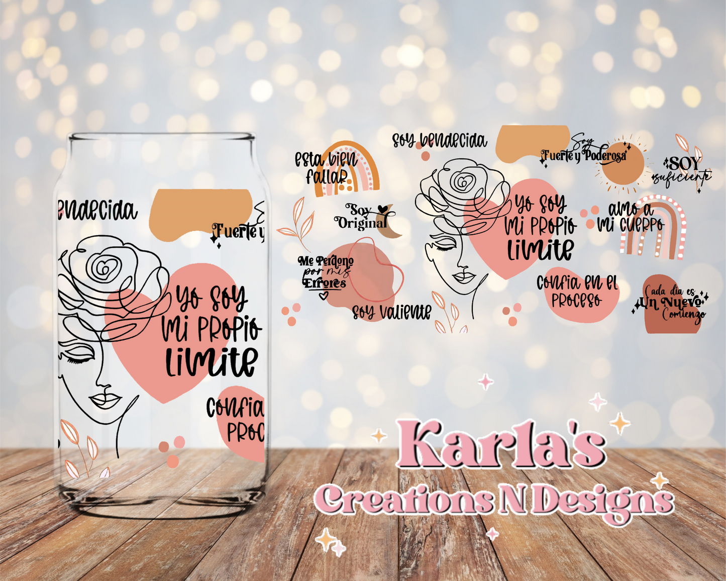 Yo soy Mi Propio Limite UV DTF Wrap