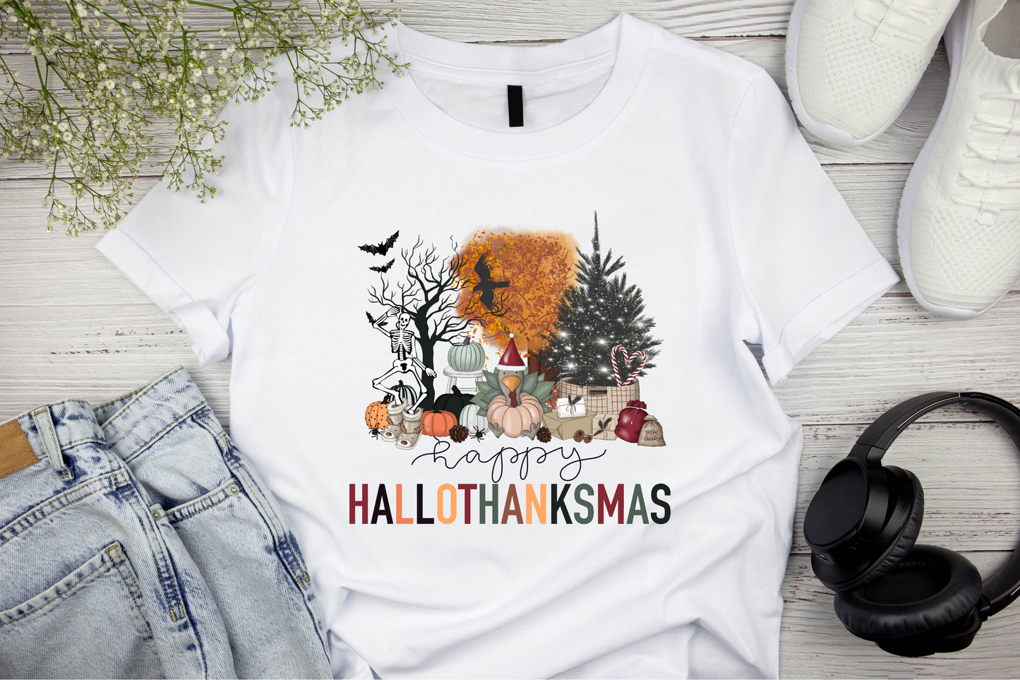 HalloThanksMas DTF Transfer